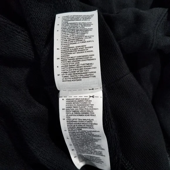 Adidas Cropped Hoodie CR4766 Black Noir Sweatshirt  Size XL NEW - Picture 8 of 11